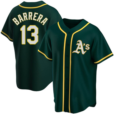 Green Luis Barrera Men's Oakland Athletics Alternate Jersey - Replica Big Tall